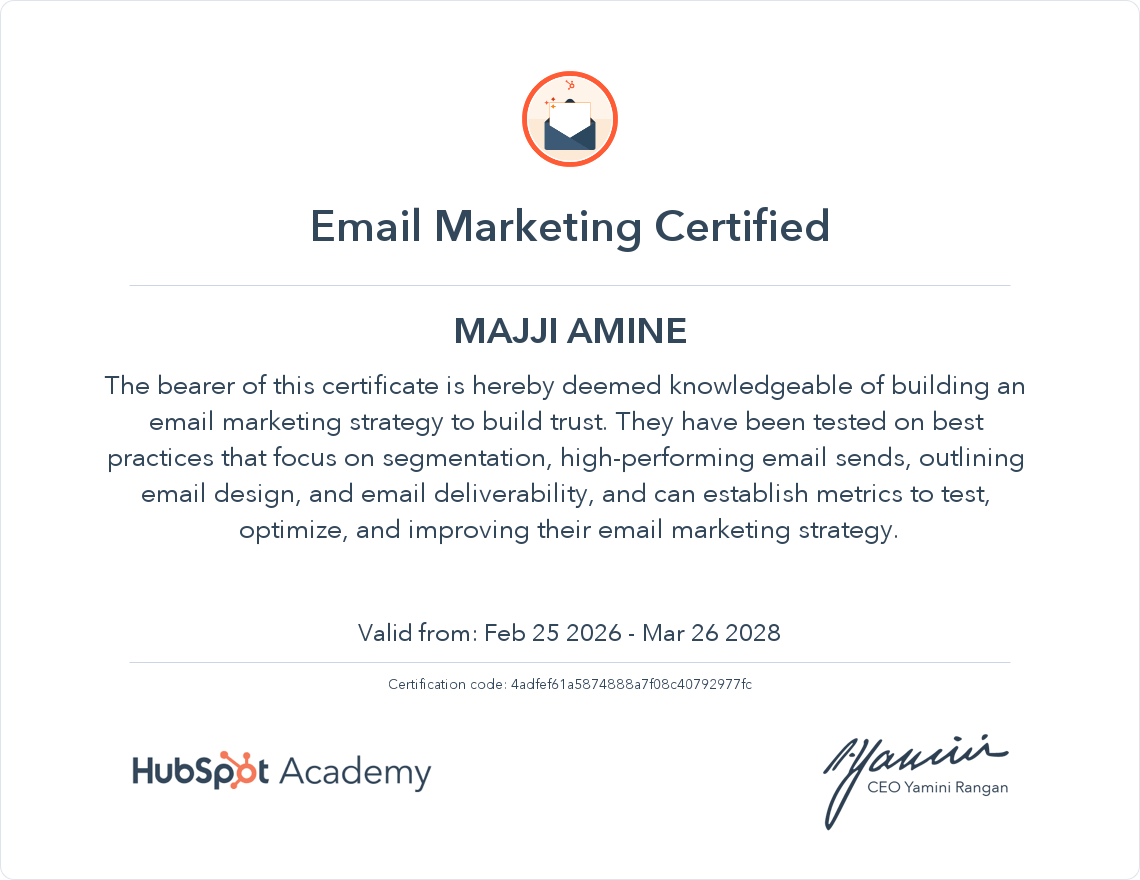 EMAIL MARKETING HubSpot