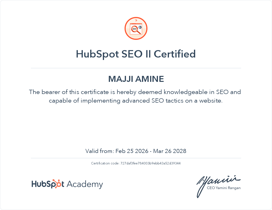 SEO2 HubSpot